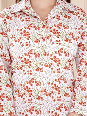Women Floral Printed Regular Pure Cotton Kurta with Pyjamas & With Dupatta