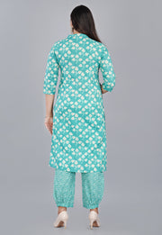kurti paired with Baloon pant