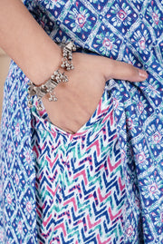 Blue collared neck kurti
