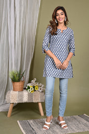 Navy short kurti