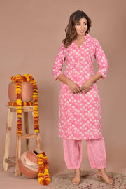 yellow ,pink,rama,grey kurti afghani pant set