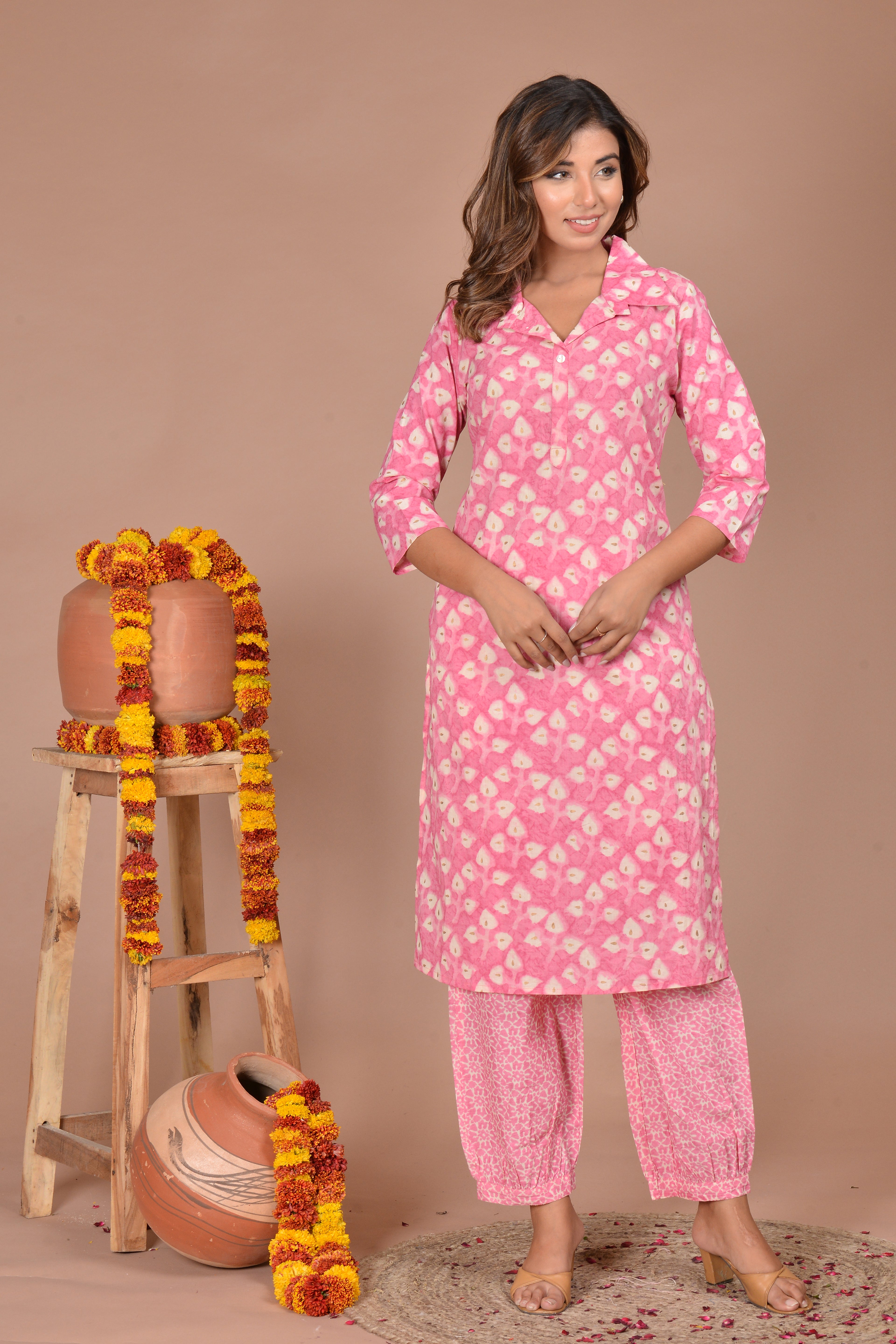 yellow ,pink,rama,grey kurti afghani pant set