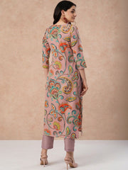 Women Paisley Printed Regular Kurta with Trousers