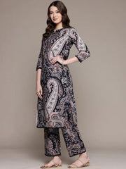 Women Paisley Printed Regular Kurta with Palazzos