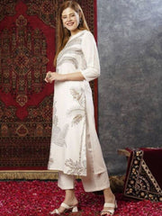 Women Ethnic Motifs Printed Regular Kurta with Trousers
