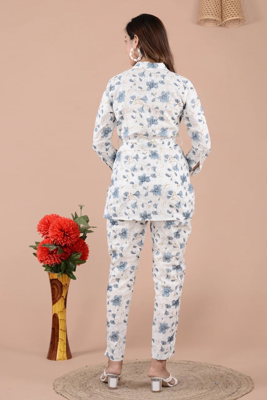 Rajools Women Pure Cotton Shirt Pant Set