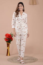 Rajools Women Pure Cotton Shirt Pant Set