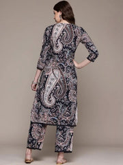 Women Paisley Printed Regular Kurta with Palazzos