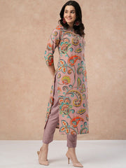 Women Paisley Printed Regular Kurta with Trousers